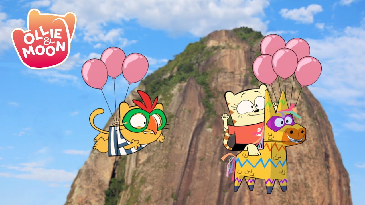Brazilian carnival cats | Ollie and Moon English | Full Episode | Season 1 | Cartoons for kids