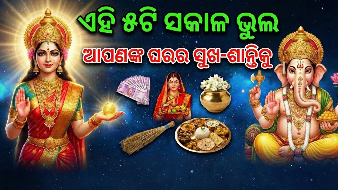 ଏହି ୫ଟି ସକାଳ ଭୁଲ ଆପଣଙ୍କ ଘରର ସୁଖ-ଶାନ୍ତିକୁ ହ୍ରାସ କରେ