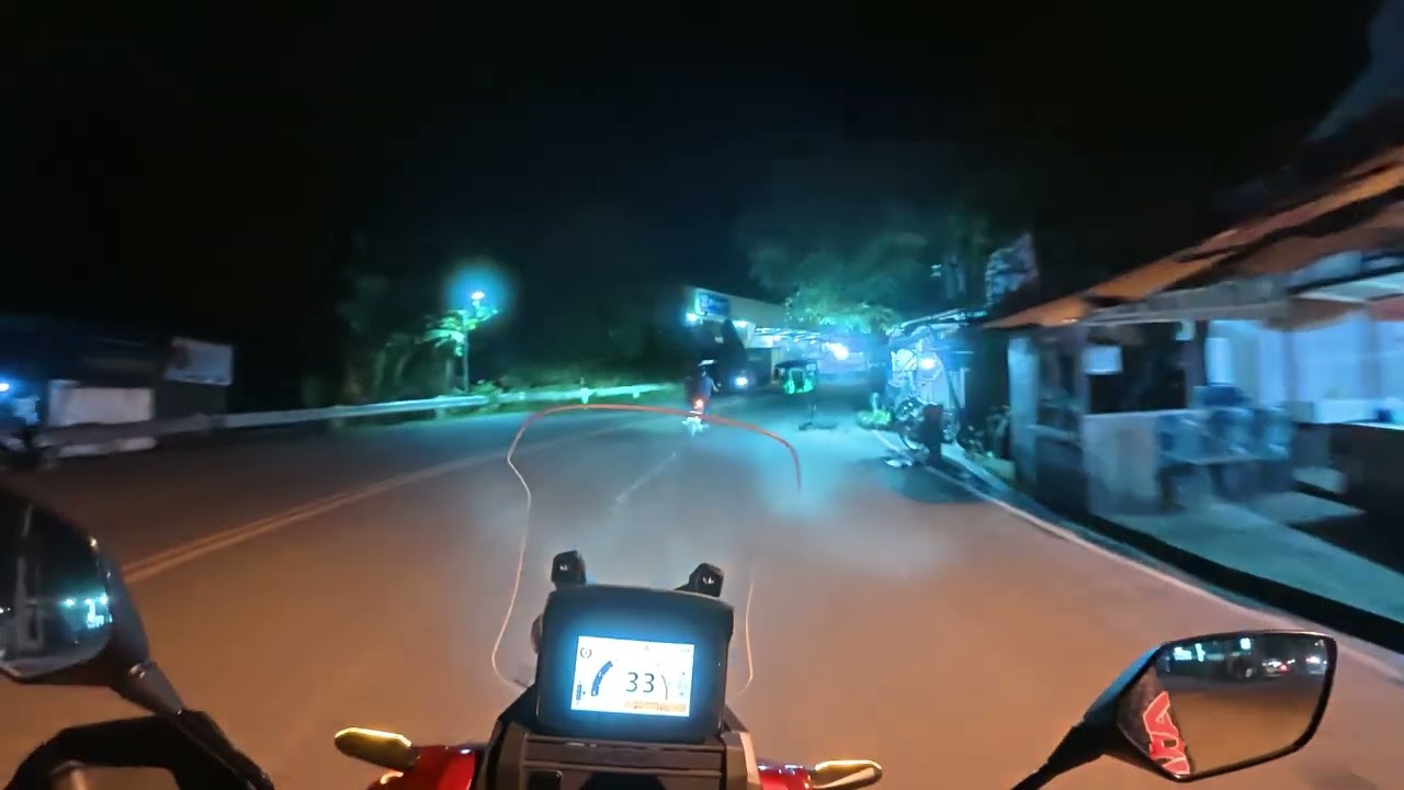Kidapawan City at night with my ADV350