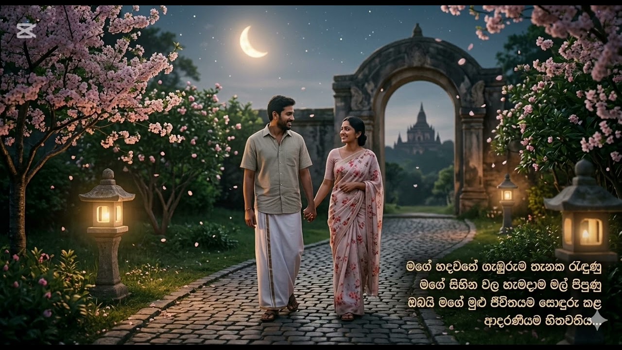 හඳ එළිය යට, සිහිනමය මතකයක්... ✨🌙​