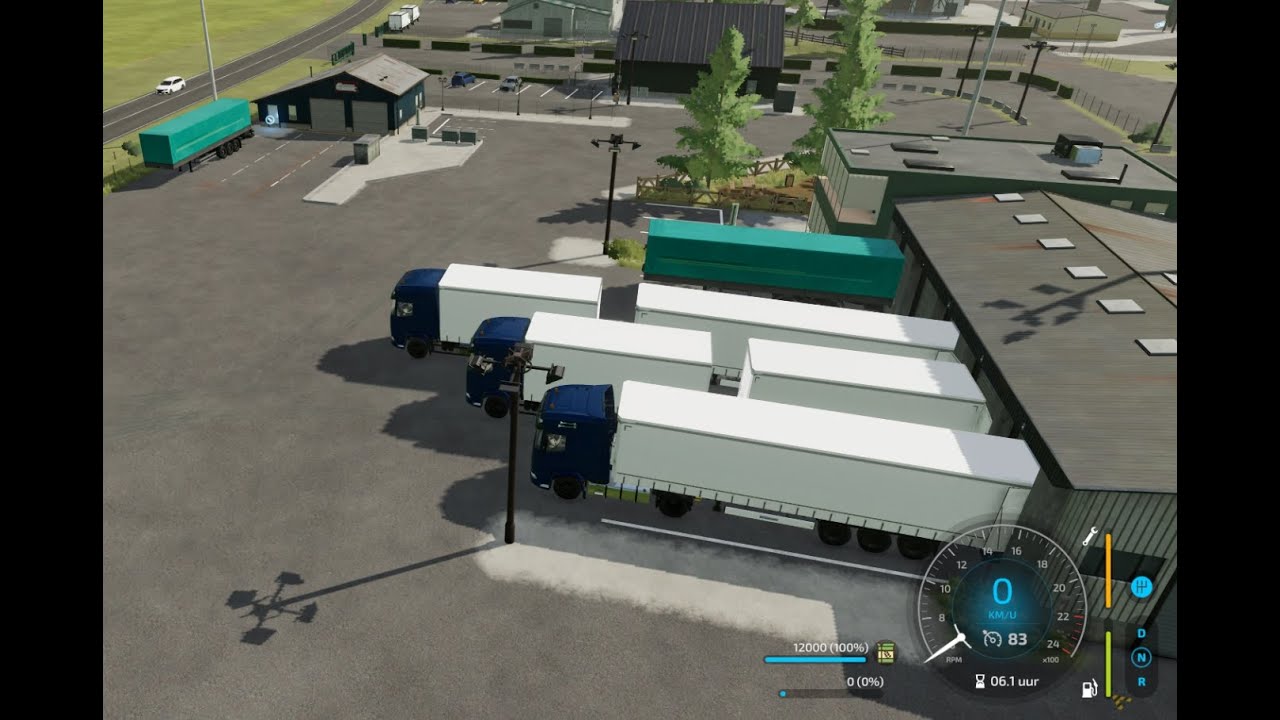 FS22 Trucking Company Tour Warehouse docking mod DAF trucks Farming Simulator 22
