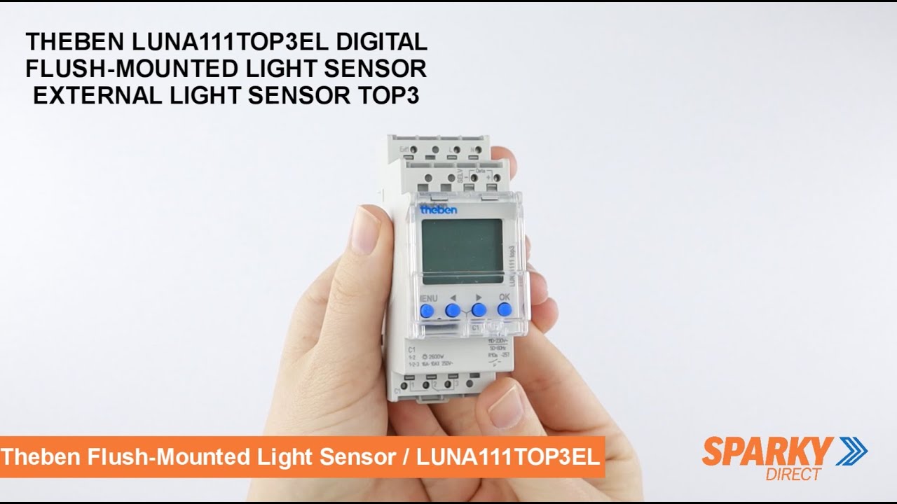 THEBEN LUNA111TOP3EL | DIGITAL FLUSH-MOUNTED LIGHT SENSOR | EXTERNAL LIGHT SENSOR | TOP3