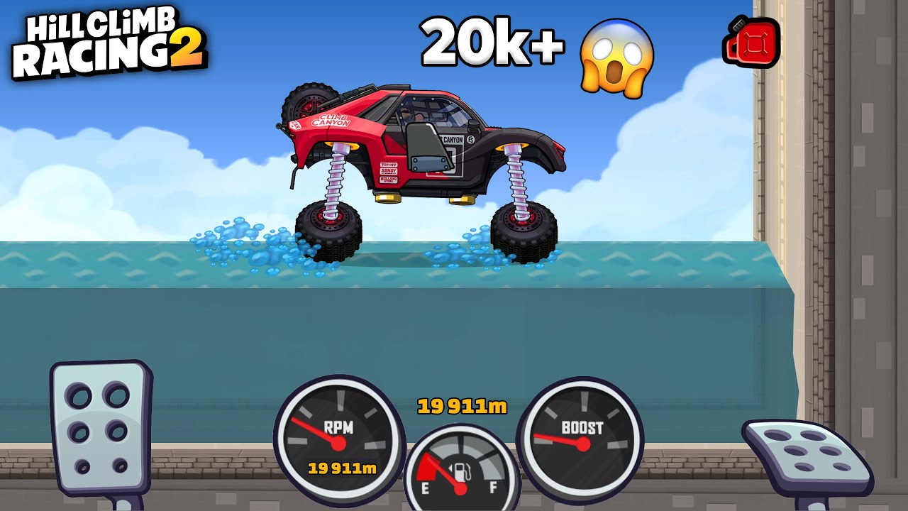 Hill Climb Racing 2 - RAIDER in CITY 19911m | GamePlay