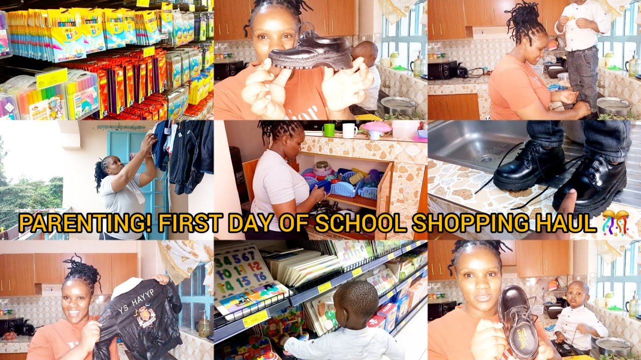 THIS IS PARENTING!! FIRST DAY OF SCHOOL SHOPPING HAUL🤩|DAY IN THE LIFE OF A TODDLER MOM|COOK & CLEAN