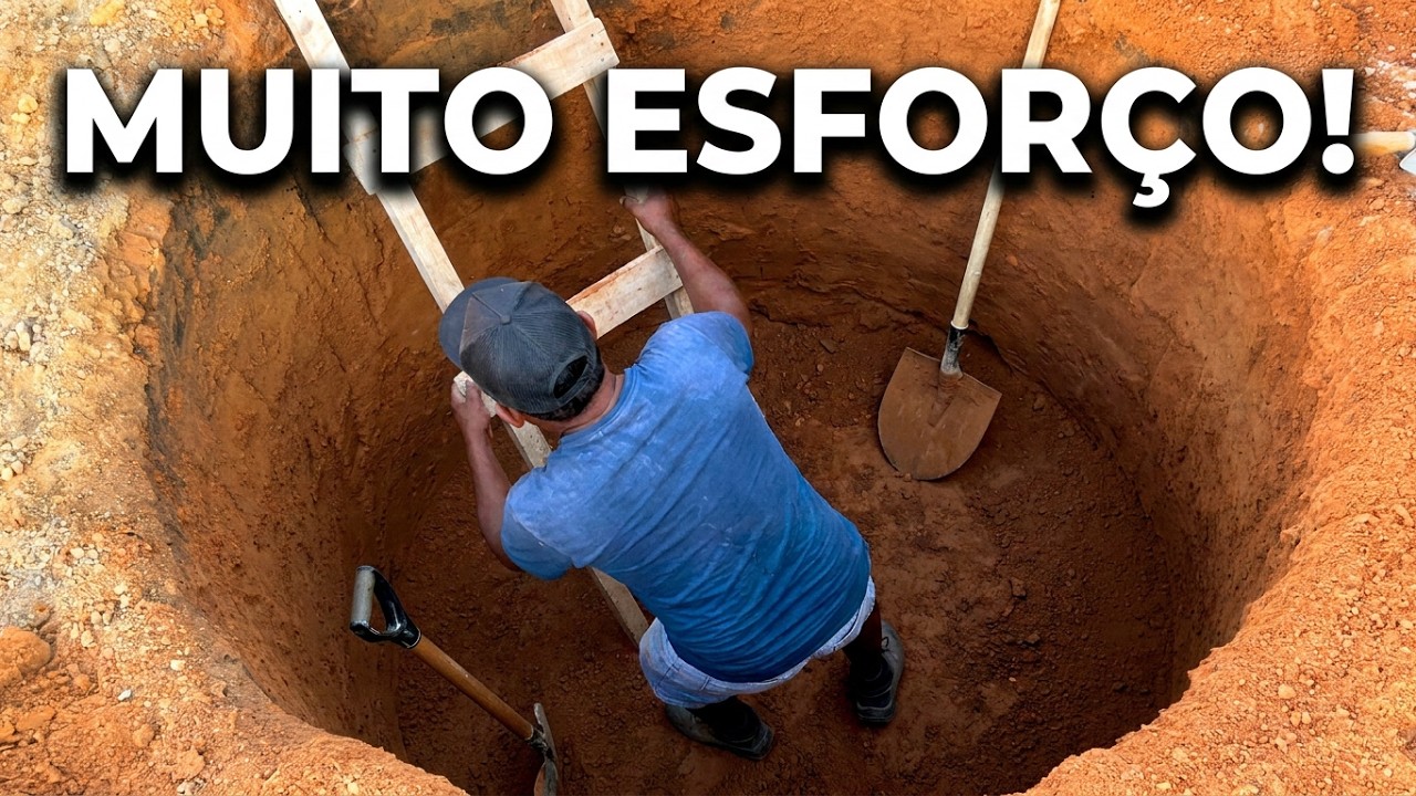 #construçõe 	“Muito esforço, mas valeu a pena: cavando uma fossa pra mostrar o passo a passo”
