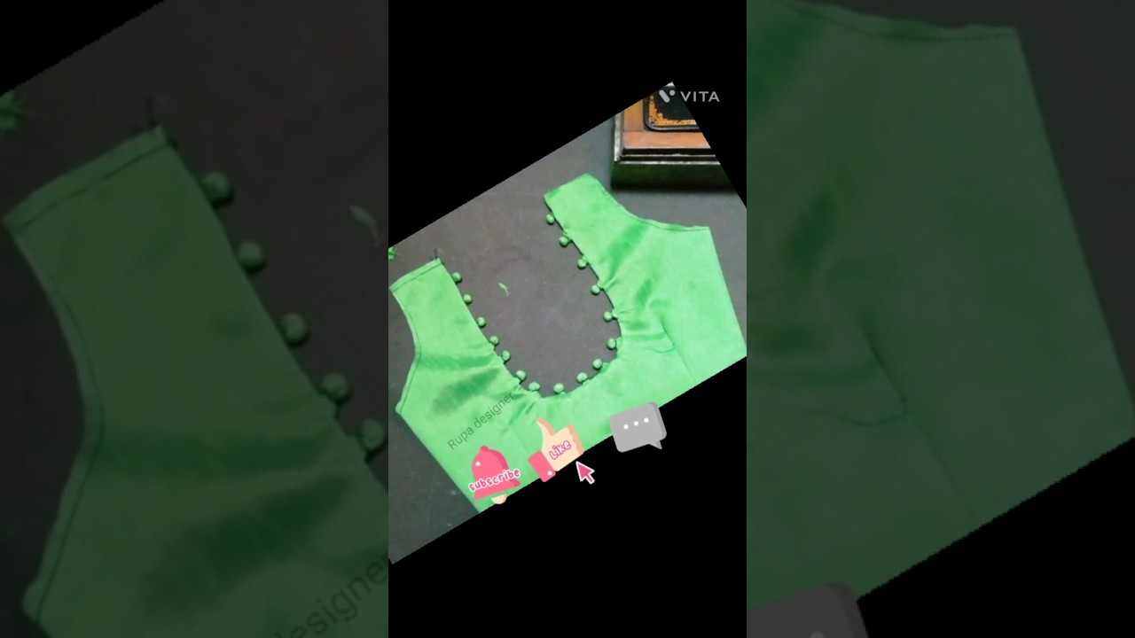 potli button back neck design cutting and stitching#blousedesign#shorts#fashion#youtubeshorts