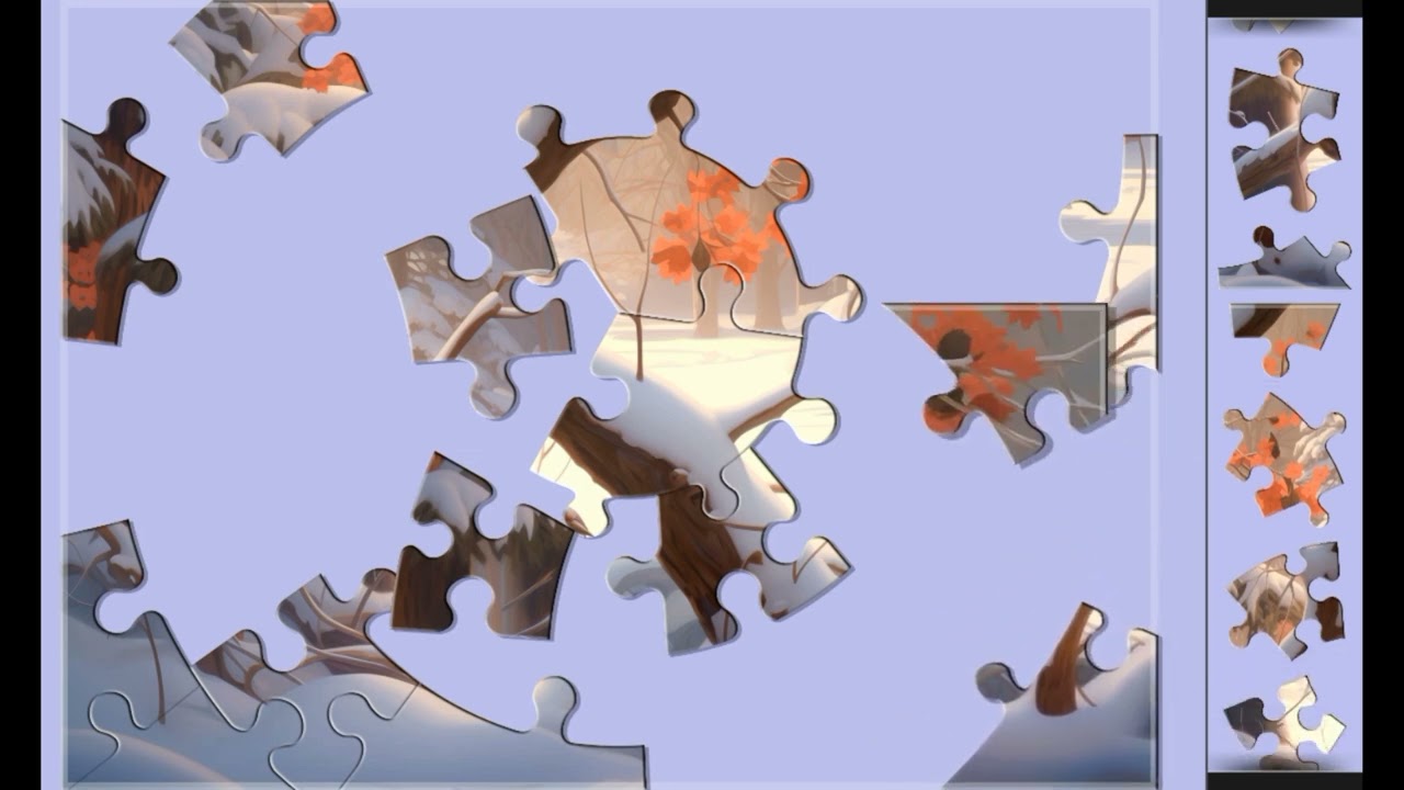Winter At Its Fullest❄️💙 jigsaw puzzle🧩🧩 \\ @funpuzzle1122 