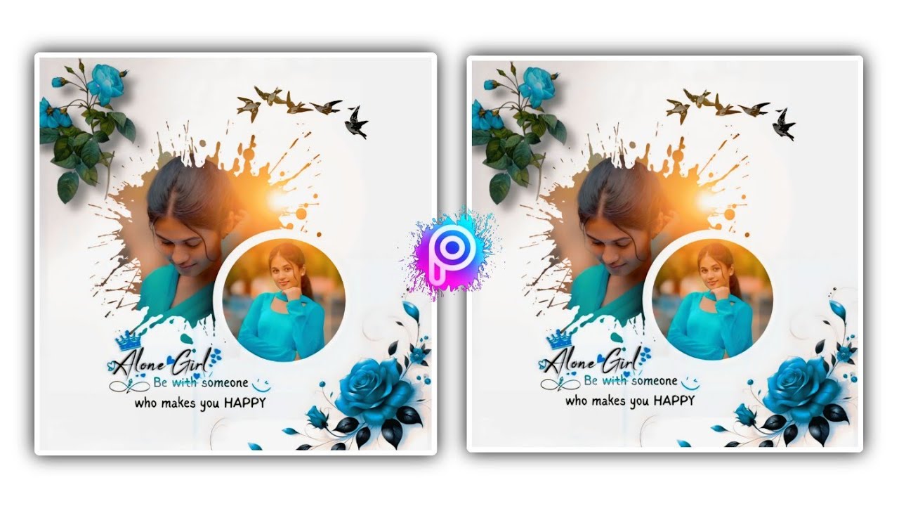 Aesthetic Alone Girl Photo Editing in PicsArt | Mobile Editing