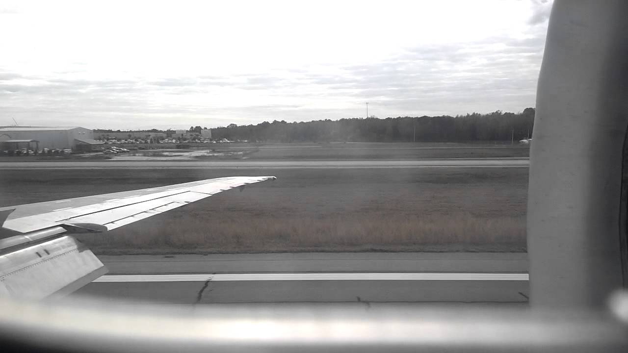 Delta Air Lines MD-88 landing ATL-SAV Awesome engine sound