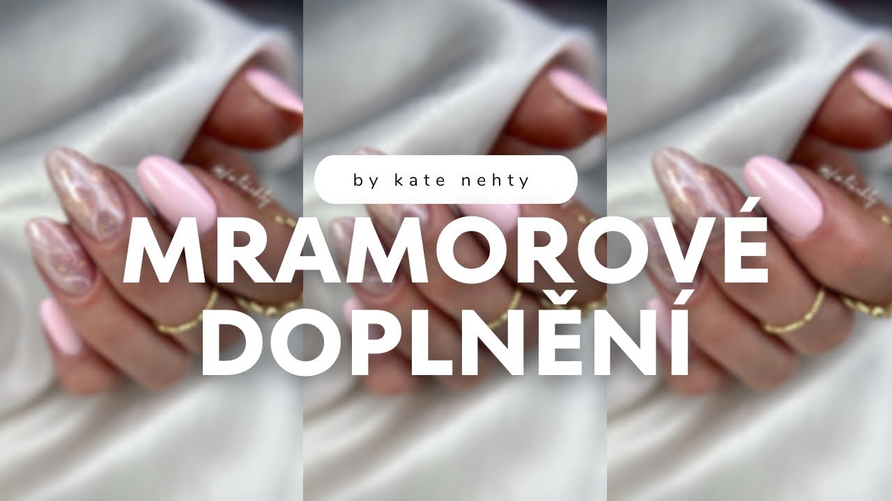 Tahle barva je moje noční můra 🙈 aneb doplnění gelových nehtů s mramorem 💅🏻 | Kate nehty