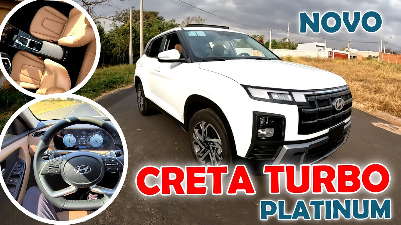 NOVO CRETA PLATINUM 1.0 TURBO TESTANDO HYUNDAI!