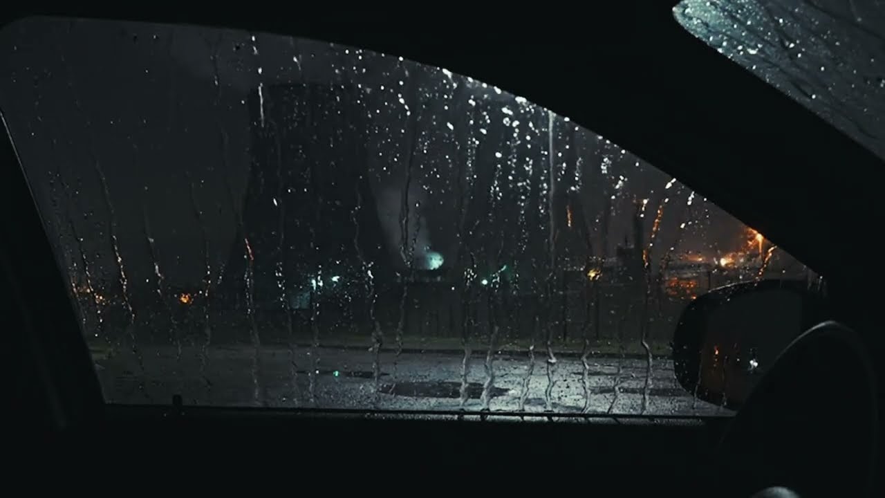 Driver POV Rainstorm Highway White Noise for Sleep Study | Dashboard Camera View 4K ASMR 8hrs
