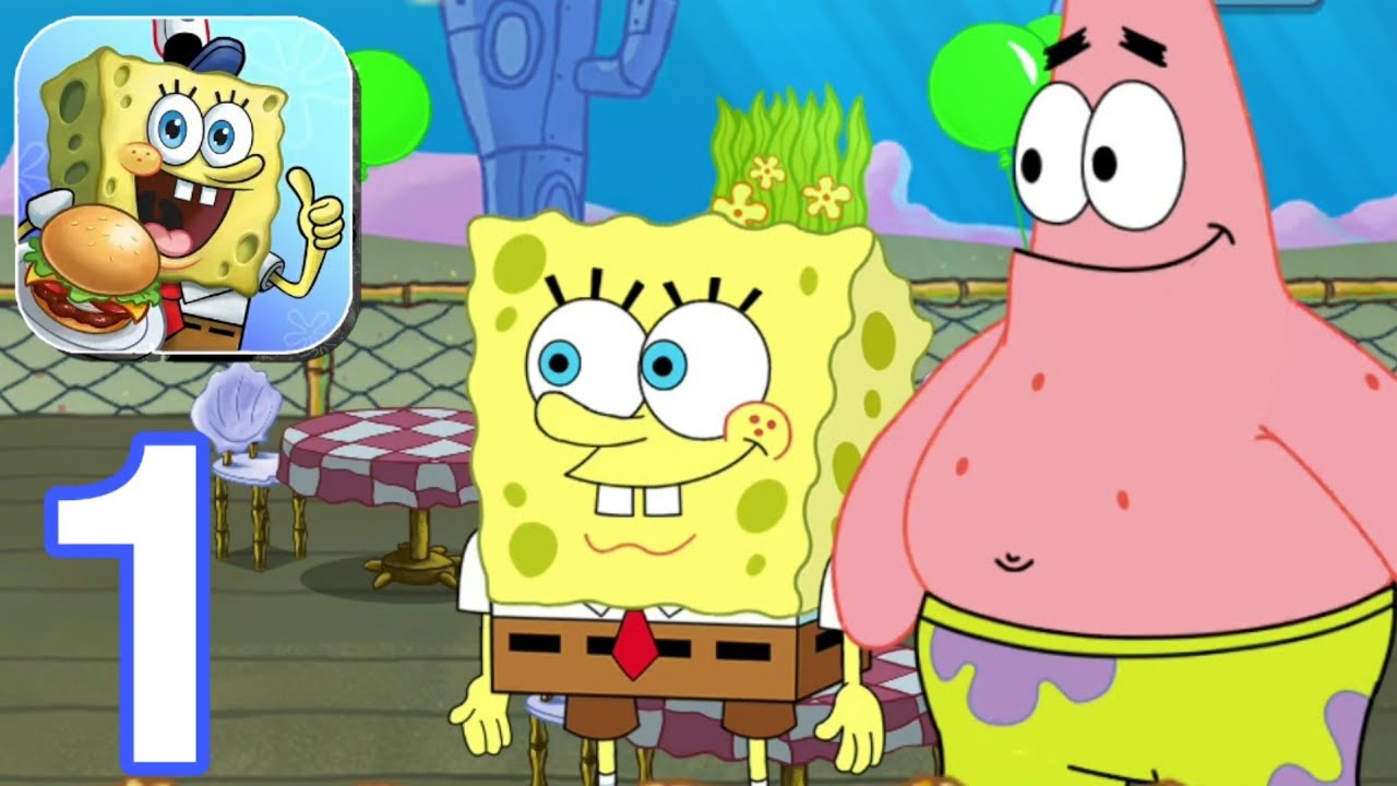 SpongeBob: Krusty Cook-Off - Gameplay Walkthrough part 1 - tutorial (Android&IOS)