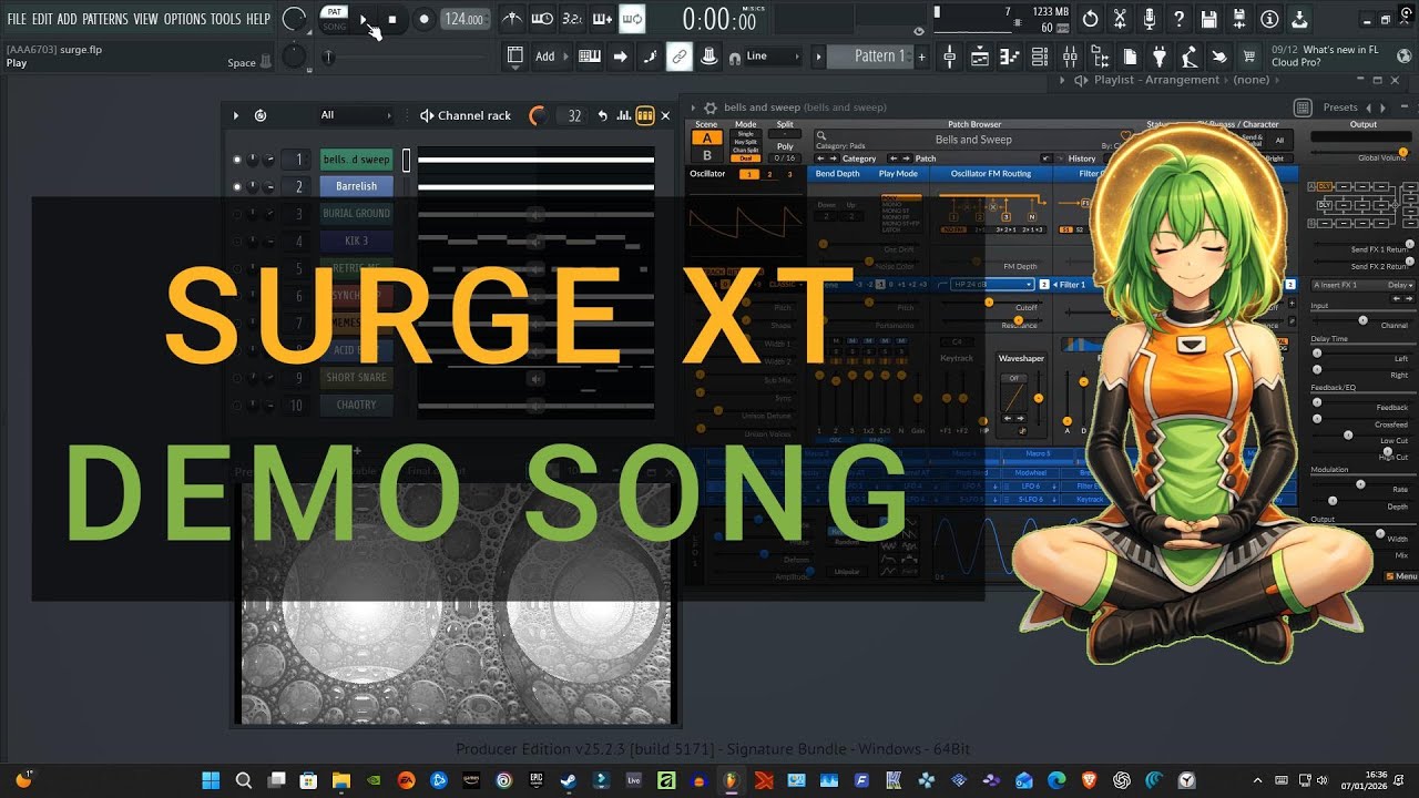 DEMO SONG PER SURGE XT FREE HI QUALITY VST SYNTH E FX