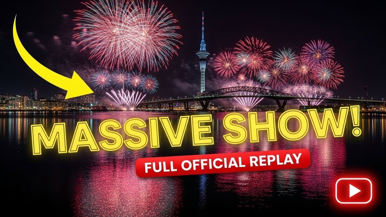 Auckland New Year Fireworks 2026 🎆 | Sky Tower & Harbour Bridge Replay