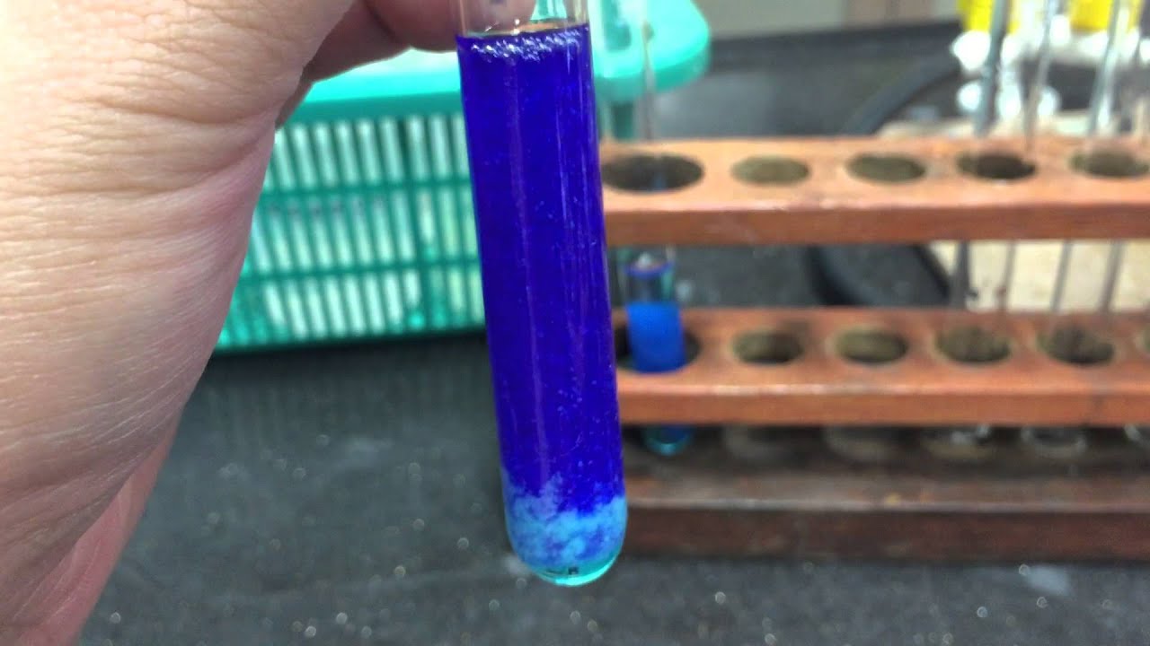 Cation Test: Copper(II) Ions