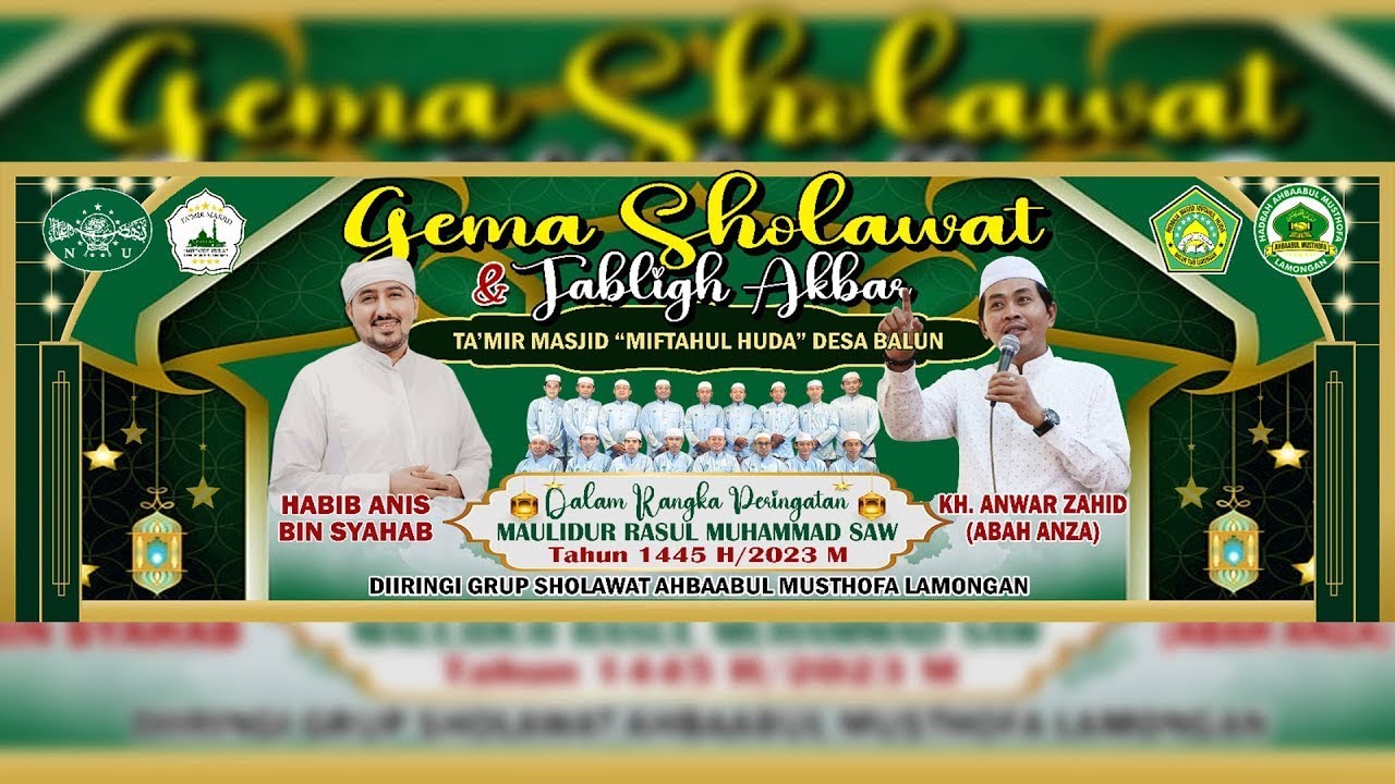 🔴 GEMA SHOLAWAT & TABLIGH AKBAR TA'MIR MASJID 