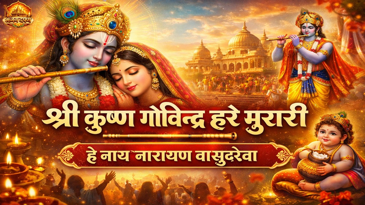 श्री कृष्ण गोविन्द हरे मुरारी | He Nath Narayan Vasudeva | Superhit Krishna Bhajan 2026