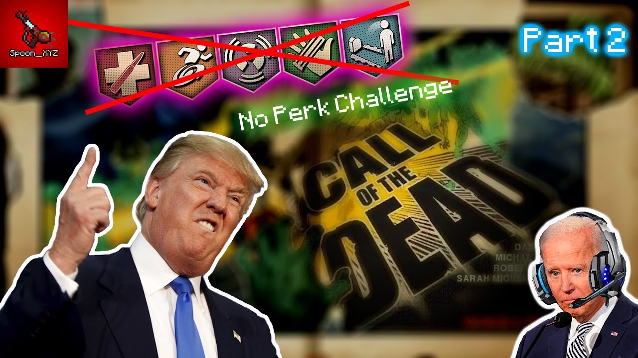 Trump trumps the Zombies No-Perk Challenge! Call of the Dead No-Perk Challenge w/ Biden (Part 2)