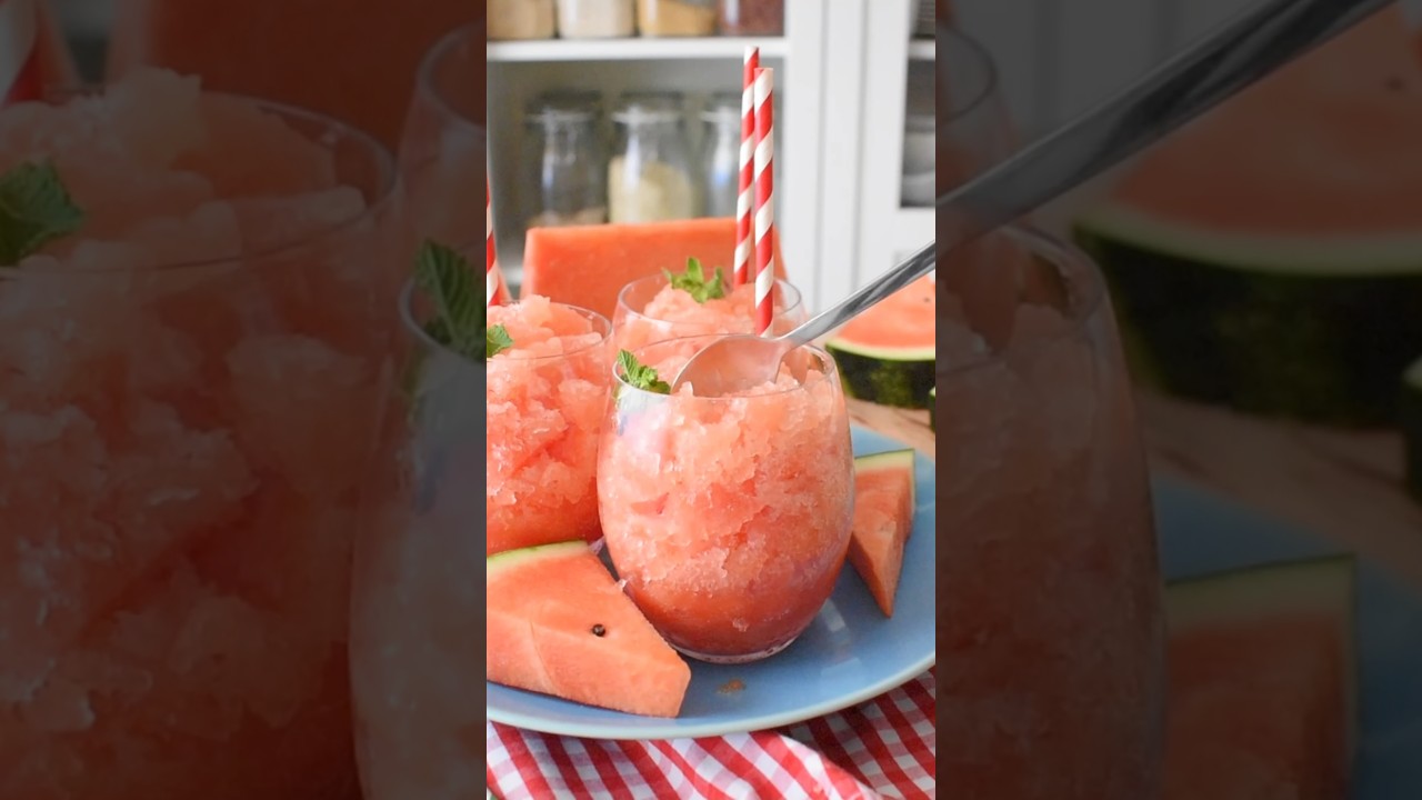 Granita arbuzowa jak z Sycylii 🍉 3 składniki i gotowe! #food