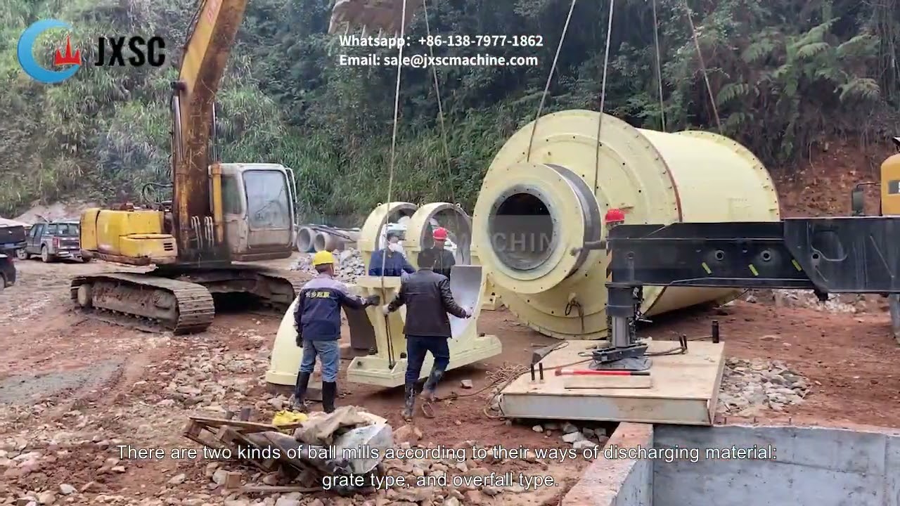 The Transportion and Installation Site of A Ball Mill
