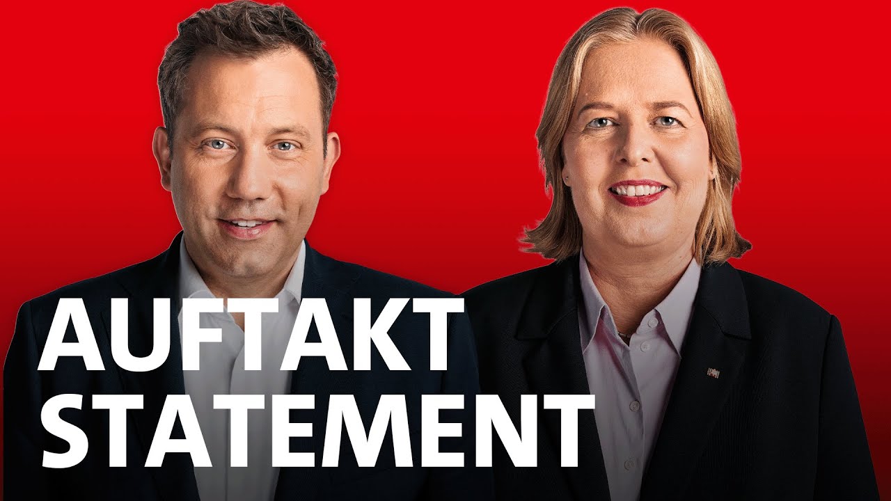 Auftaktstatement der SPD-Vorsitzenden Bärbel Bas und Lars Klingbeil