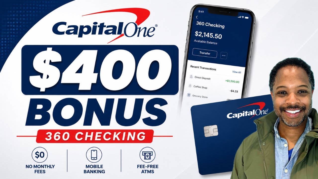 Bonus 400 USD za rachunek bieżący Capital One 360 ​​2026 | Samouczek krok po kroku i wymagania