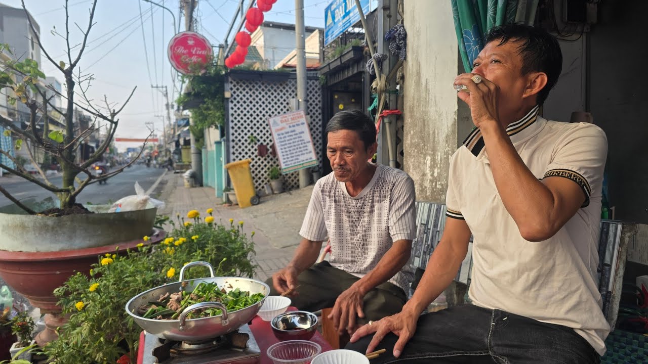 Thịt bò xào đậu que lai rai ngày chủ nhật l hữu anh miền tây