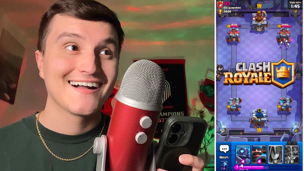 ASMR | Мой последний раз, когда я играл в Clash Royale&hellip; (геймплей с жеванием жвачки)
