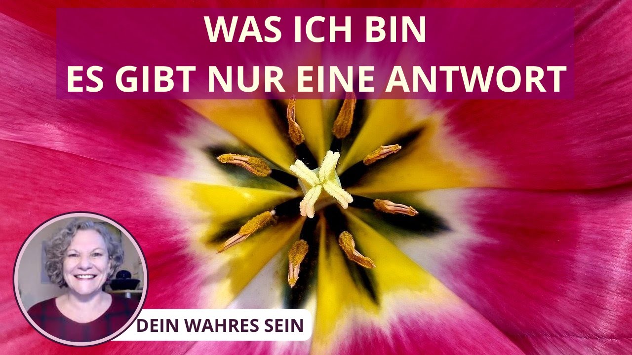 Was ich bin. Es gibt nur eine Antwort.