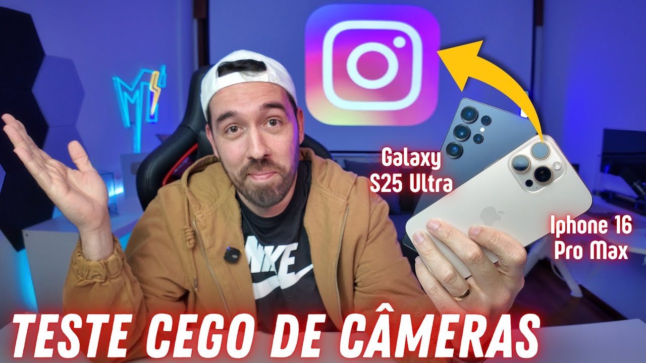 SURPREENDENTE! - IPHONE 16 PRO MAX vs GALAXY S25 ULTRA EM TESTE CEGO DE CÂMERAS NO INSTAGRAM