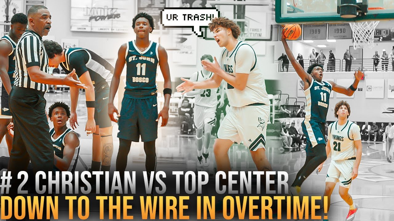 #2 PF Christian Collins GETS TESTED By Top Ranked Center Darius Wabbington IN HEATED OT Thriller!