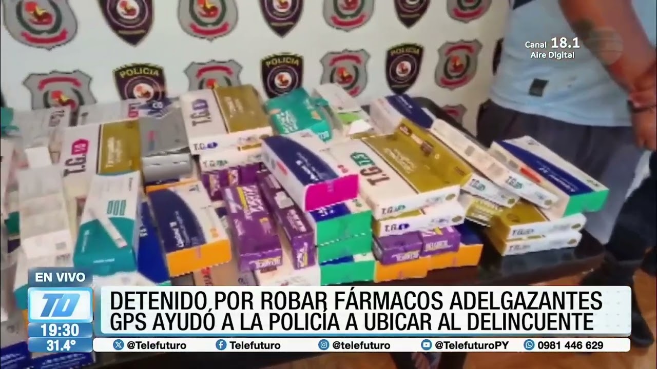 Fue detenido por robar fármacos adelgazantes