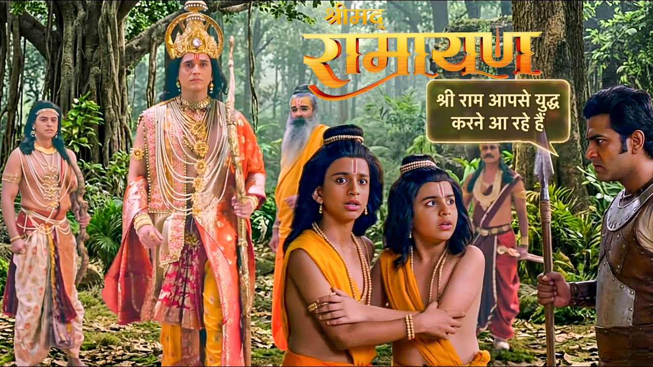 श्री राम के युद्ध मे भाग लेने की सूचना मिलते ही लव कुश की पतलून हुई गीली || Shrimad Ramayan