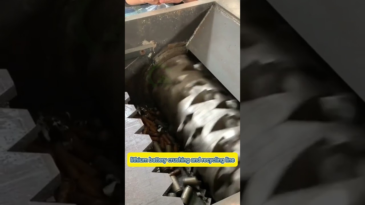 lithium battery crushing and recycling line|electric battery recycling business#business #crushing
