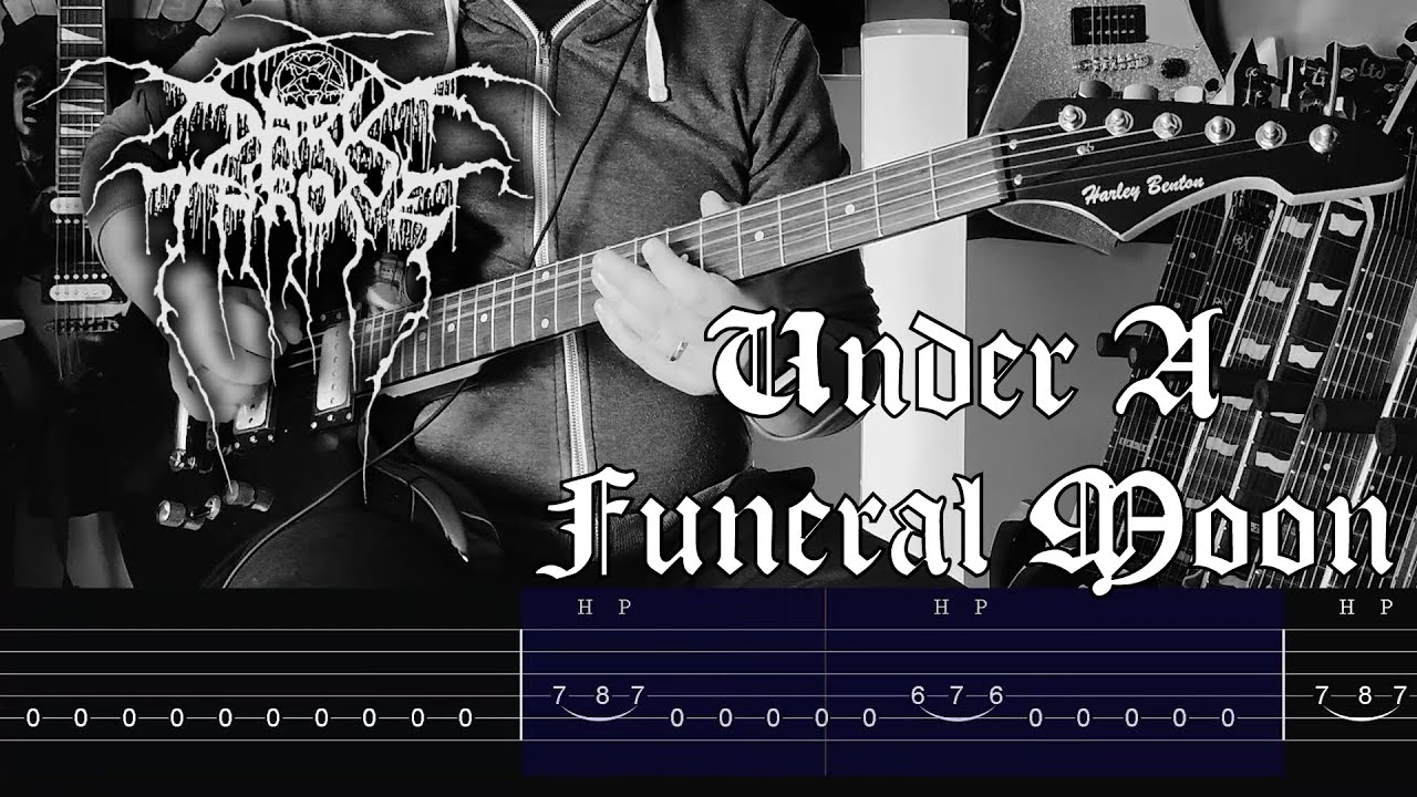 Darkthrone - Under A Funeral Moon Guitar Cover |Tab|