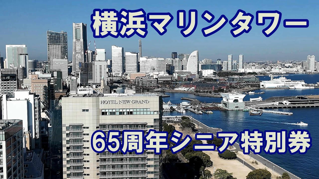 横浜マリンタワー　65周年シニア特別券で500円 