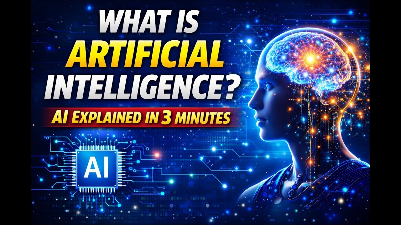 What is Artificial Intelligence? AI Explained in 3 Minutes (Beginner Guide)