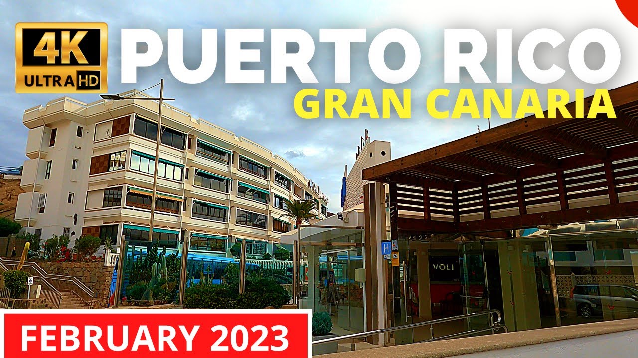 PUERTO RICO Gran Canaria February 2023 🔴 Bus Station to Maracaibo Apartments