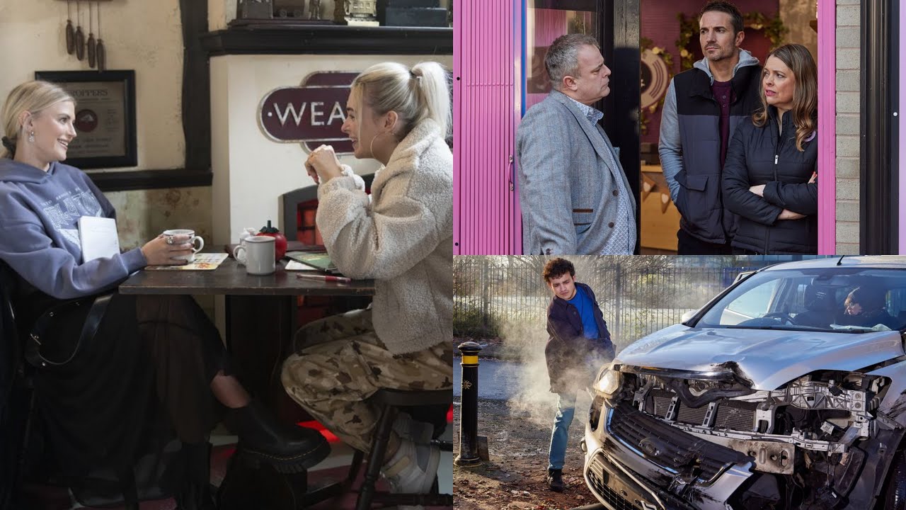 Simon's Car Crash, Steve Almost Catches Tracy and Tommy - Coronation Street Spoilers Next Week