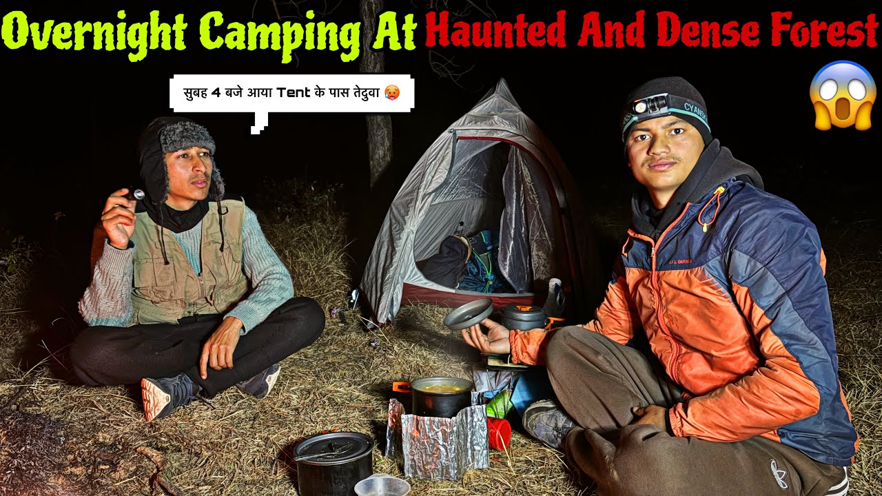Night Camping With Friend At Haunted Forest | Camping In Uttarakhand Jungel | ​@village camper 