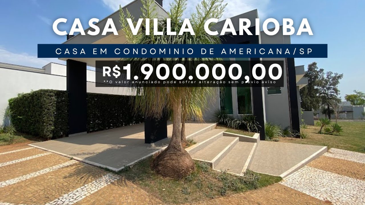 🏡 Casa de ALTO PADR&Atilde;O &agrave; venda em AMERICANA/SP