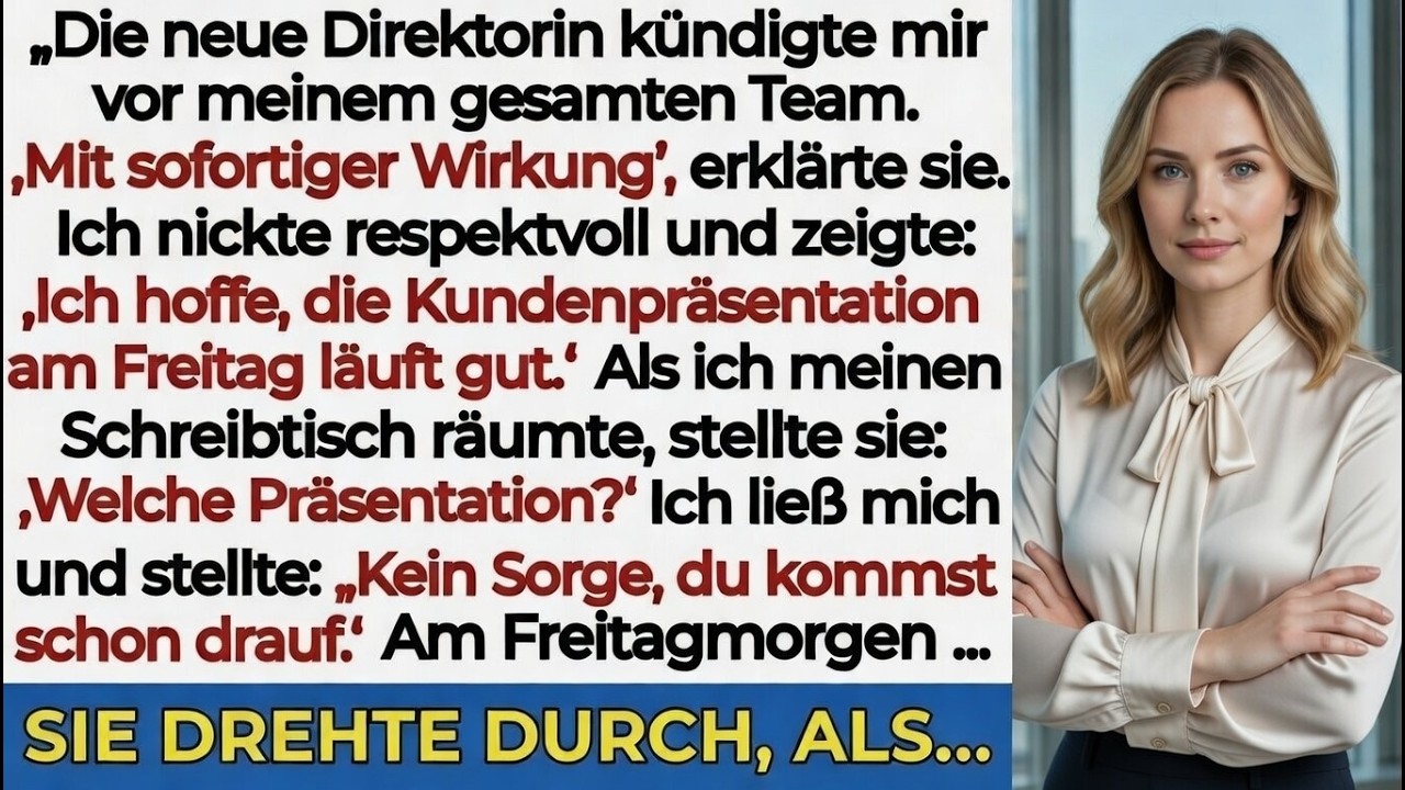 Ich wurde vor allen gefeuert – doch die Präsentation am Freitag änderte alles