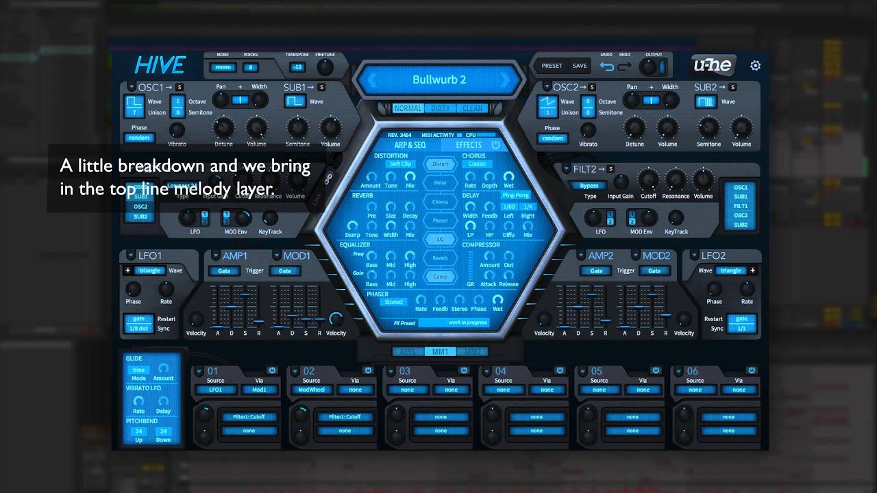 u-he Hive Musikmesse Demo - Make a track in 2 minutes