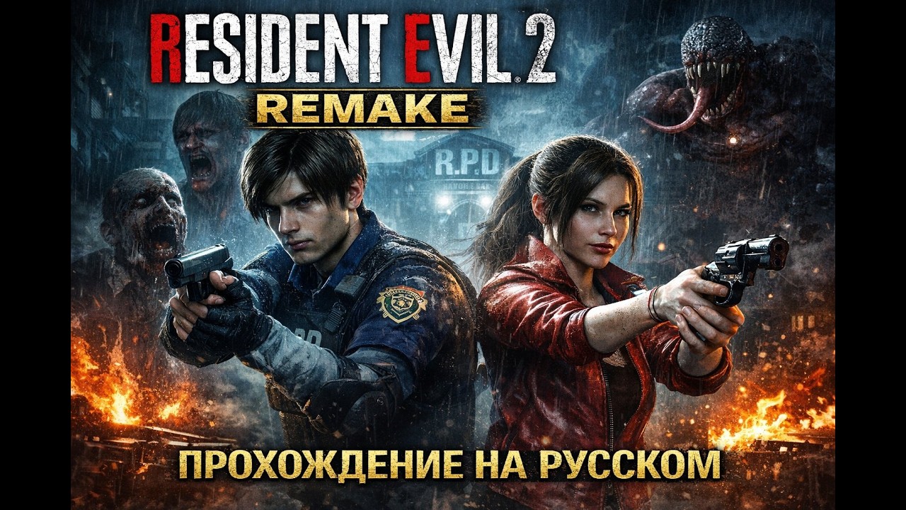 Resident Evil 2  Remake RTX.Прохождение на русском, до релиза новой части 19 дней№4 часть 2