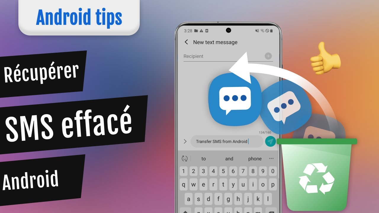 🆘 Comment récupérer SMS/Messages supprimés sur Android !!