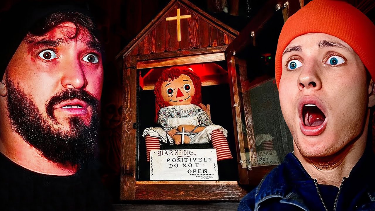 OVERNIGHT in WARREN MUSEUM w/ REAL ANNABELLE *BEST PARANORMAL EVIDENCE OF OUR LIVES*
