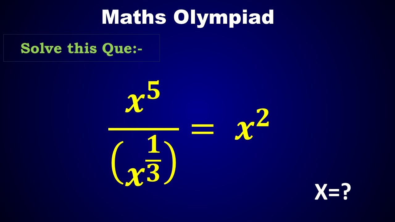 USA Math Olympiad | Algebra & Exponents Tricks | Olympiad Level Questions Explained