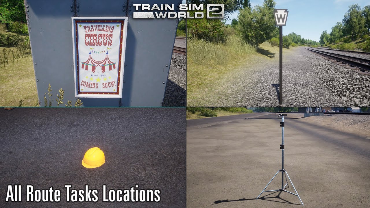 All Route Tasks Locations - Horseshoe Curve - Train Sim World 2