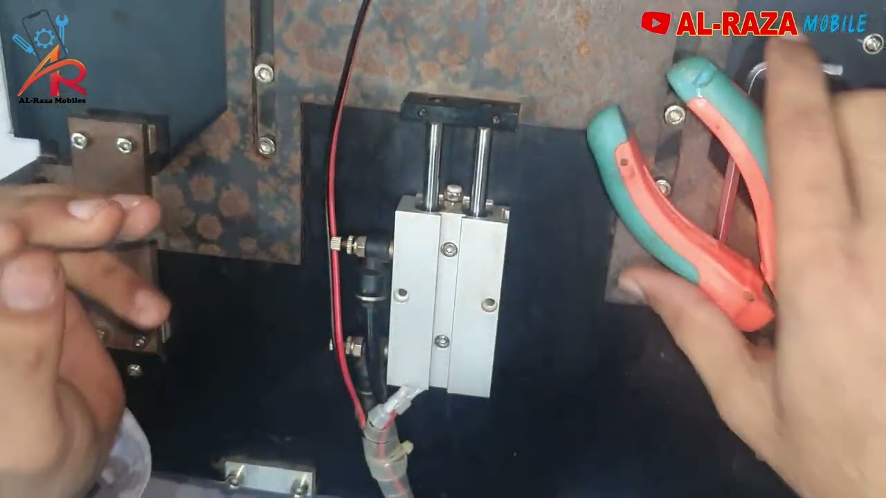 oca machine repairing oca machine door rubber change demage different size M triangel rubber fix